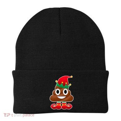 Santa Poop Emoji Christmas Beanie