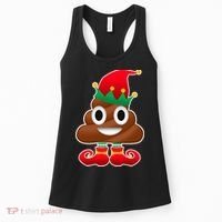 Santa Poop Emoji Christmas Women's Tank Top thumb 0