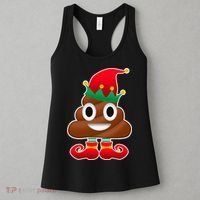 Santa Poop Emoji Christmas Women's Tank Top thumb 3
