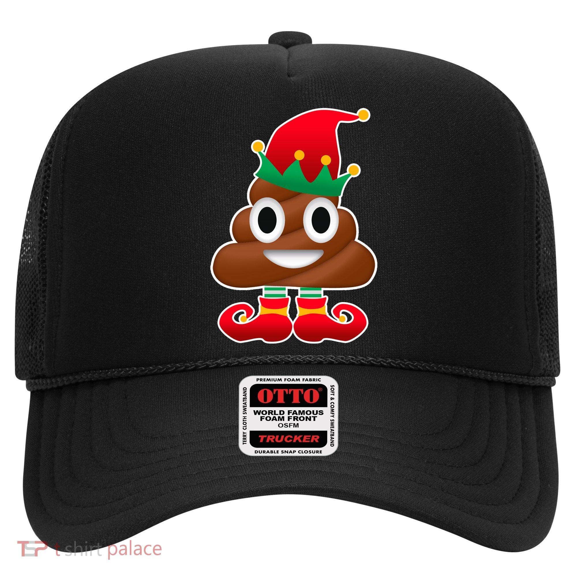 Santa Poop Emoji Christmas Hat