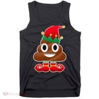 Santa Poop Emoji Christmas Tank Top thumb 0