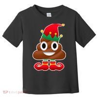 Santa Poop Emoji Christmas Toddler T-Shirt thumb 0