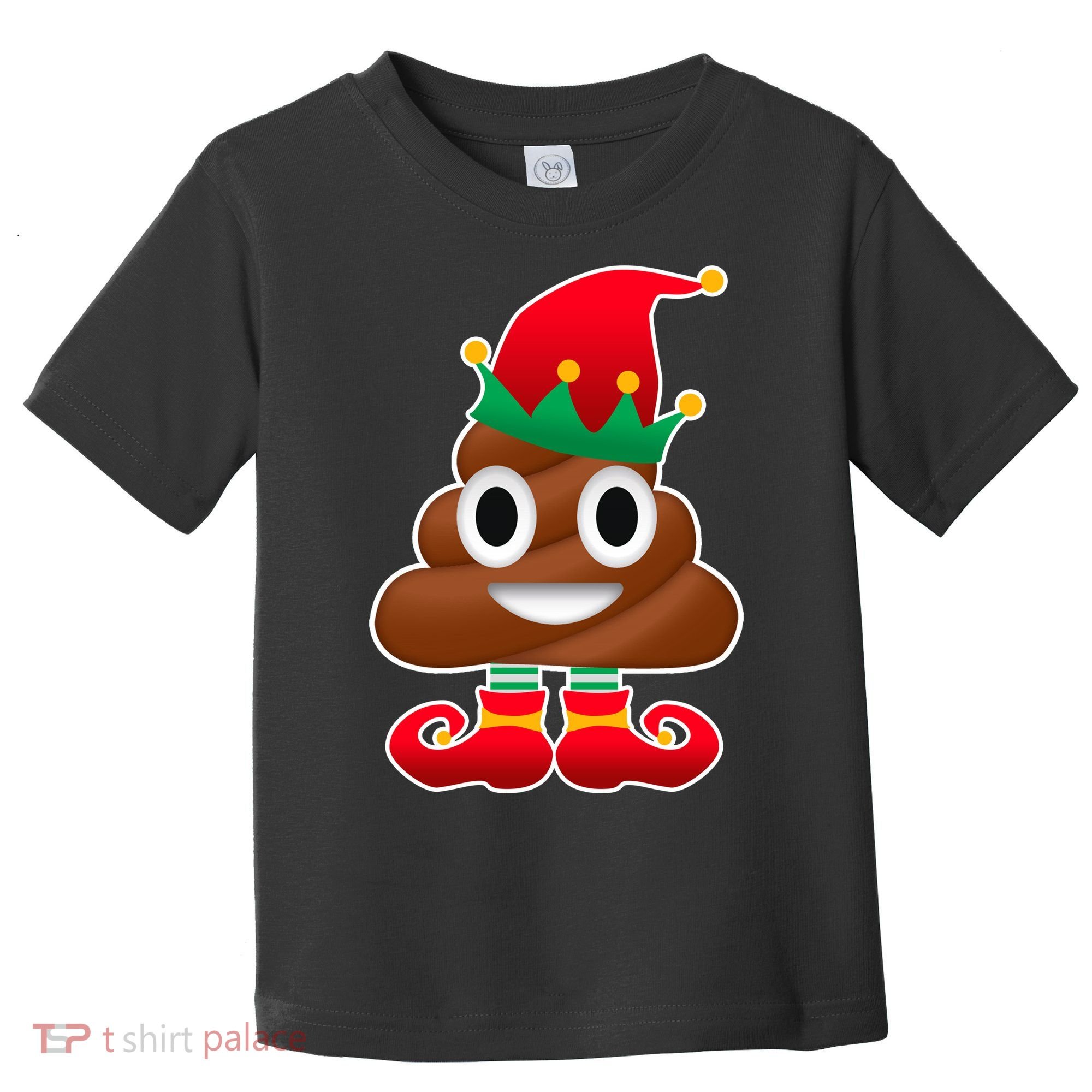 Santa Poop Emoji Christmas Toddler T-Shirt