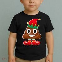 Santa Poop Emoji Christmas Toddler T-Shirt thumb 2