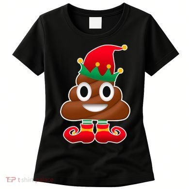 Santa Poop Emoji Christmas Women's T-Shirt