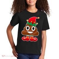 Santa Poop Emoji Christmas Kids T-Shirt thumb 2