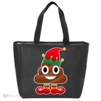 Santa Poop Emoji Christmas Tote Bag thumb 0