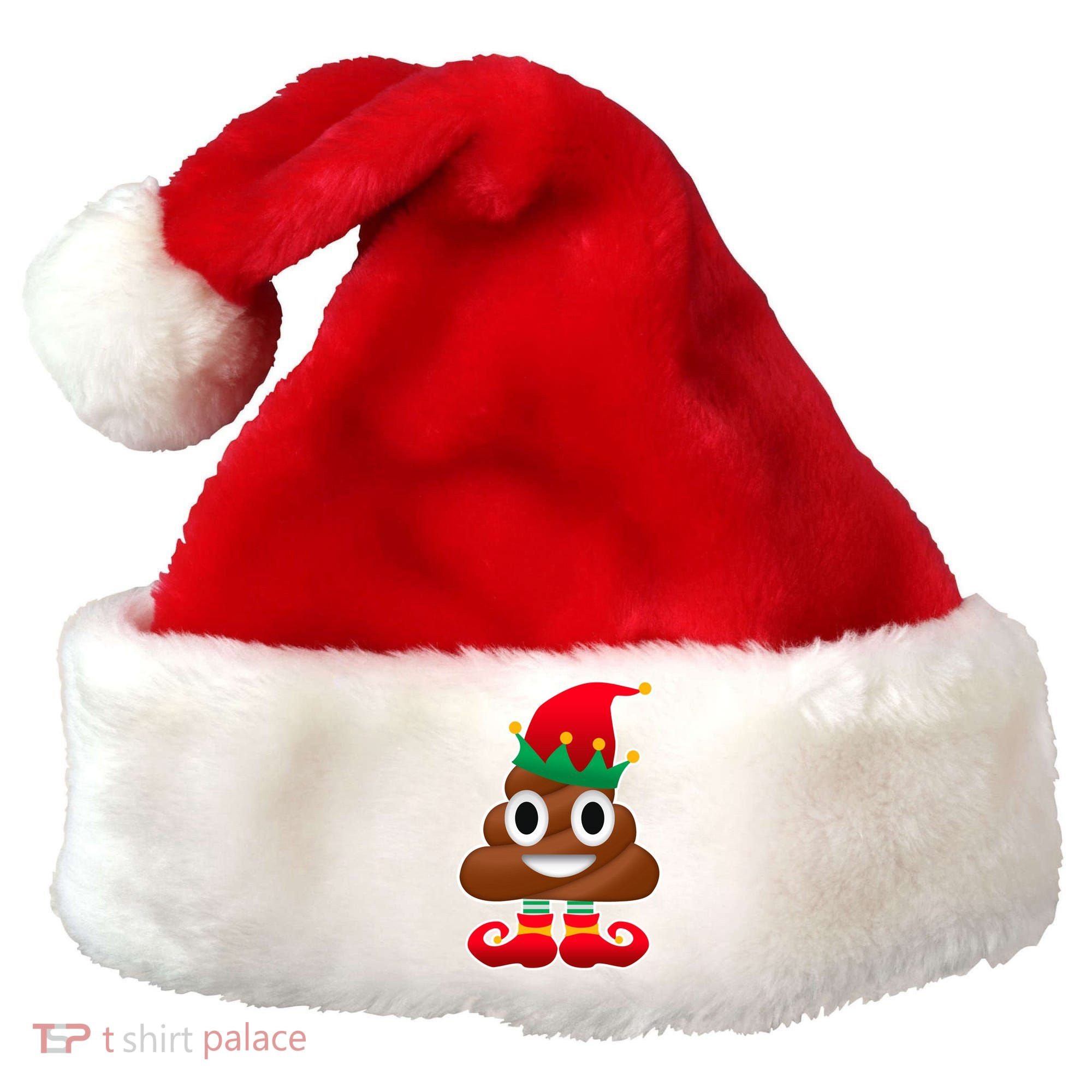 Santa Poop Emoji Christmas Santa Hat