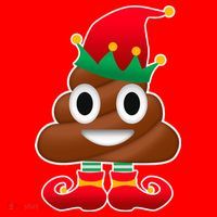 Santa Poop Emoji Christmas Santa Hat thumb 1
