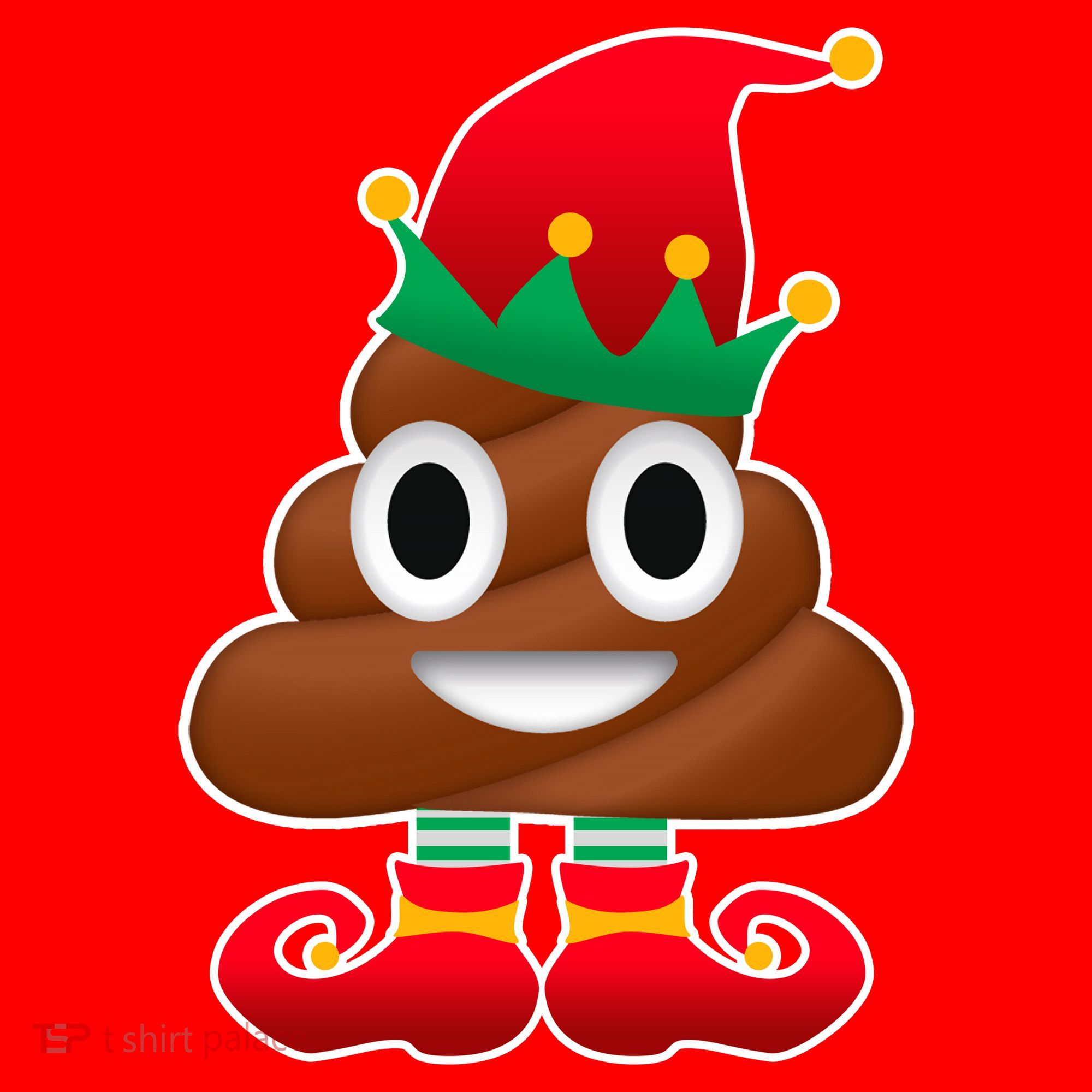 Santa Poop Emoji Christmas Santa Hat