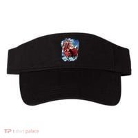 Santa Reindeer Sleigh Flying Over Snow Visor thumb 0