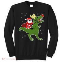 Santa Riding T-Rex Sweatshirt thumb 0