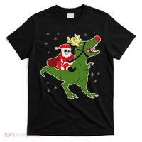 Santa Riding T-Rex T-Shirt thumb 0