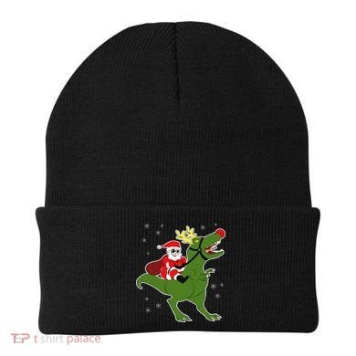 Santa Riding T-Rex Beanie