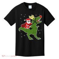Santa Riding T-Rex Kids T-Shirt thumb 0