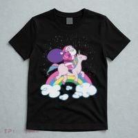 Santa Riding Unicorn T-Shirt thumb 5