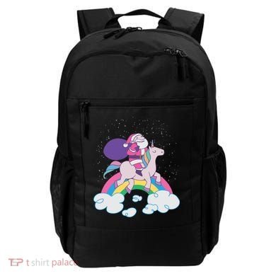 Santa Riding Unicorn Backpack
