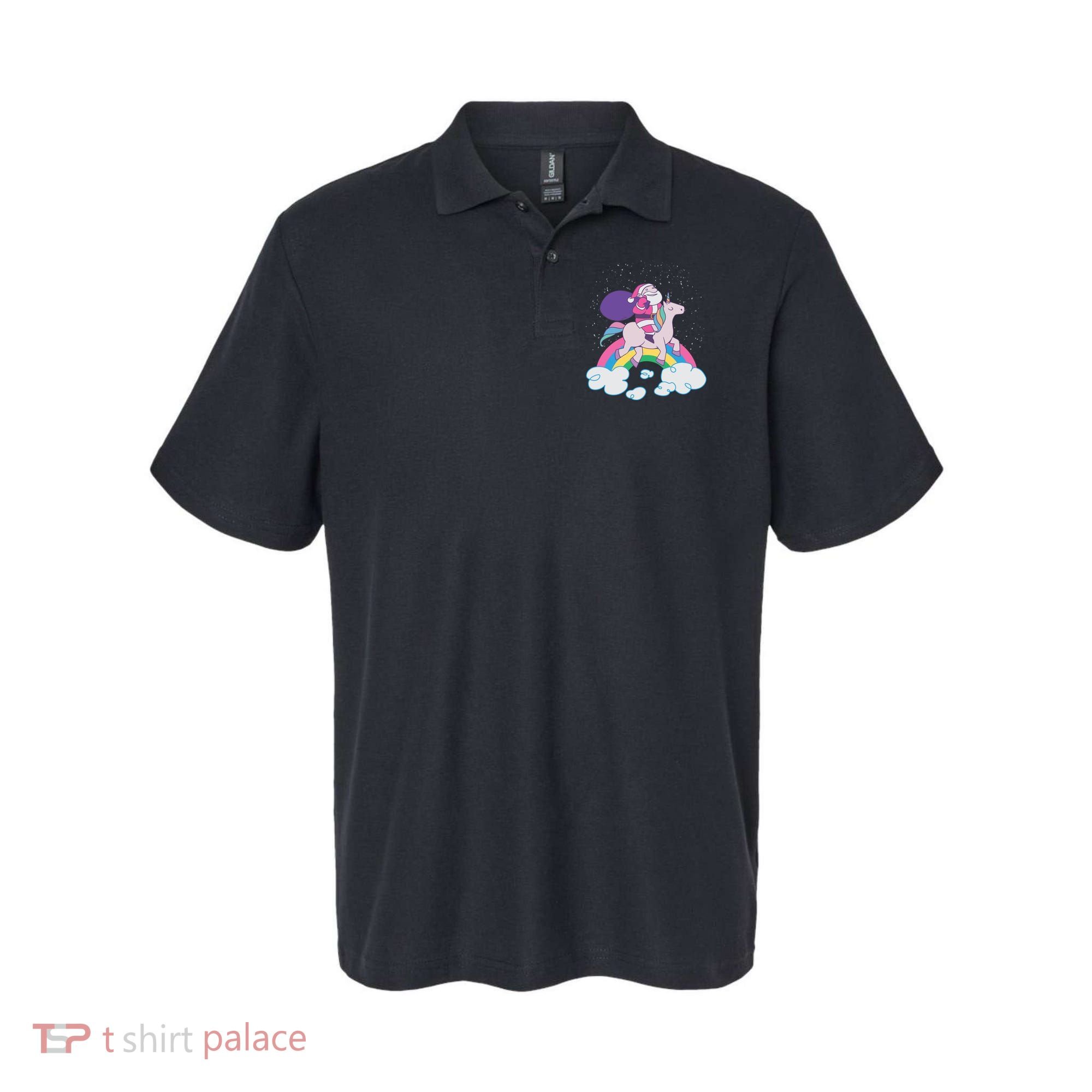 Santa Riding Unicorn Polo