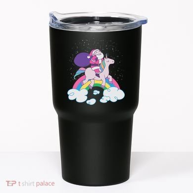 Santa Riding Unicorn Tumbler
