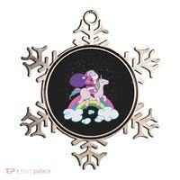 Santa Riding Unicorn Ornament thumb 0