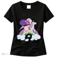 Santa Riding Unicorn Women's T-Shirt thumb 0