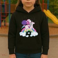 Santa Riding Unicorn Kids Hoodie thumb 3