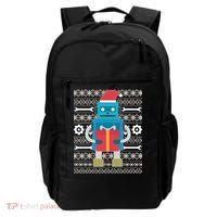 Santa Robot Ugly Christmas Backpack thumb 0