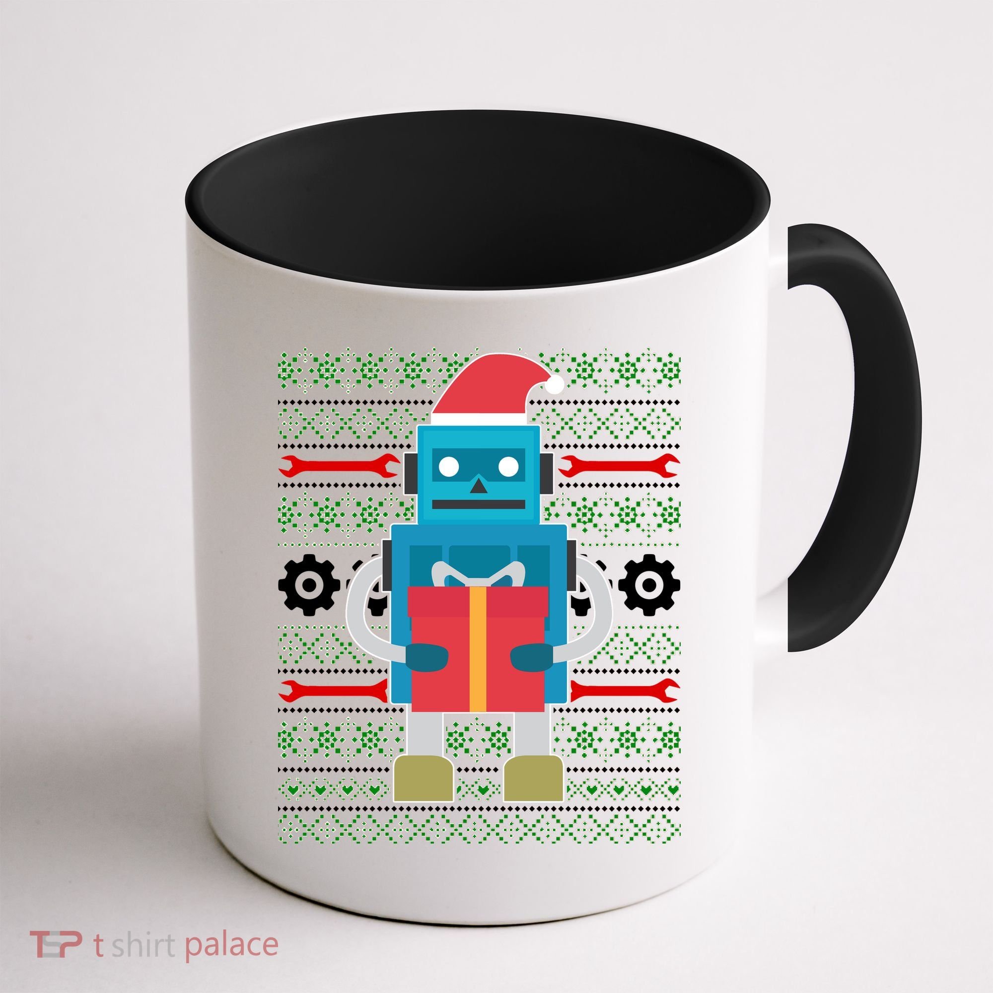 Santa Robot Ugly Christmas Coffee Mug