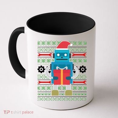 Santa Robot Ugly Christmas Coffee Mug