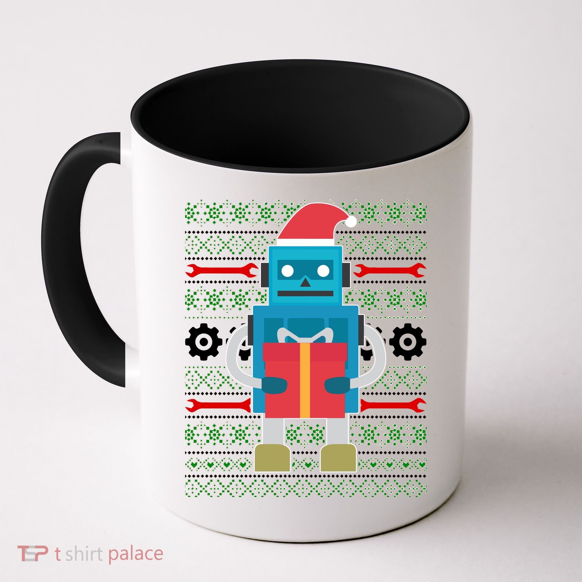 Santa Robot Ugly Christmas Coffee Mug