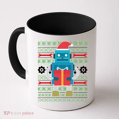 Santa Robot Ugly Christmas Coffee Mug