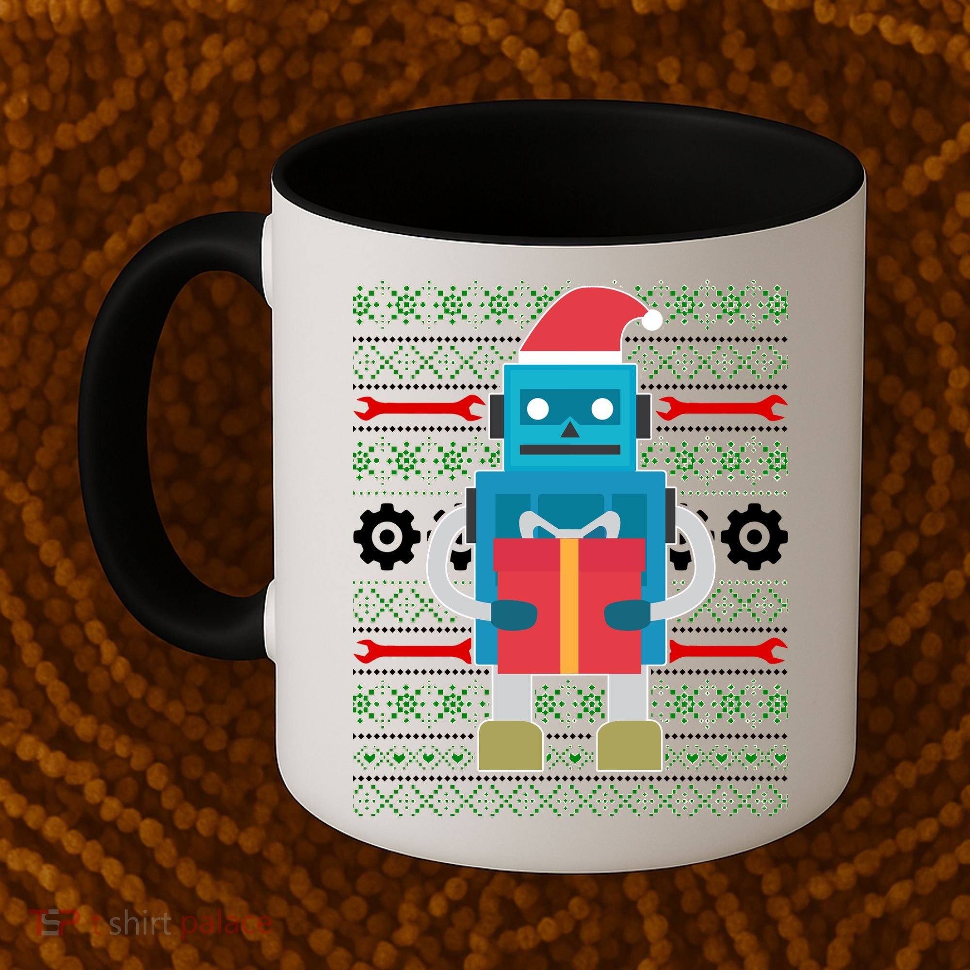 Santa Robot Ugly Christmas Coffee Mug