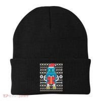 Santa Robot Ugly Christmas Beanie thumb 0