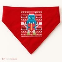 Santa Robot Ugly Christmas USA-Made Doggie Bandana thumb 0