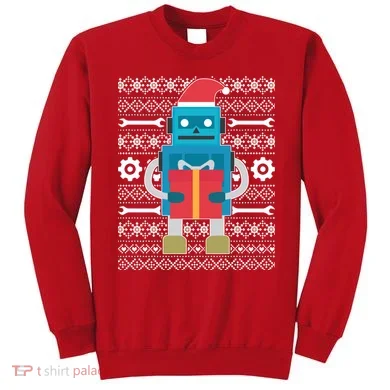 Santa Robot Ugly Christmas Sweatshirt