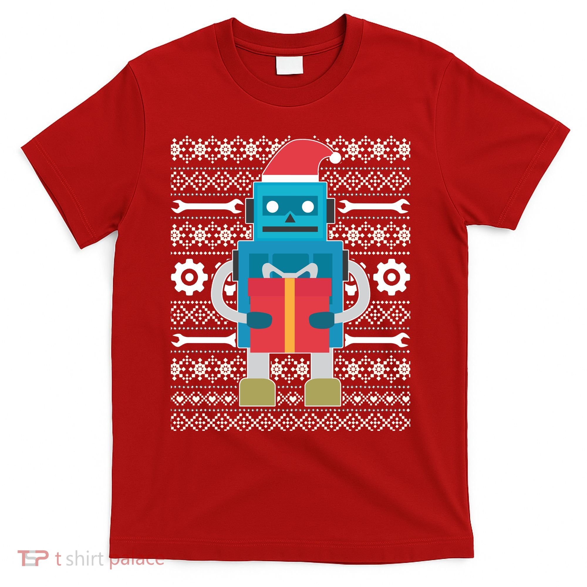 Santa Robot Ugly Christmas T-Shirt