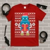 Santa Robot Ugly Christmas T-Shirt thumb 5