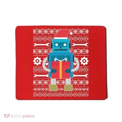 Santa Robot Ugly Christmas Mousepad