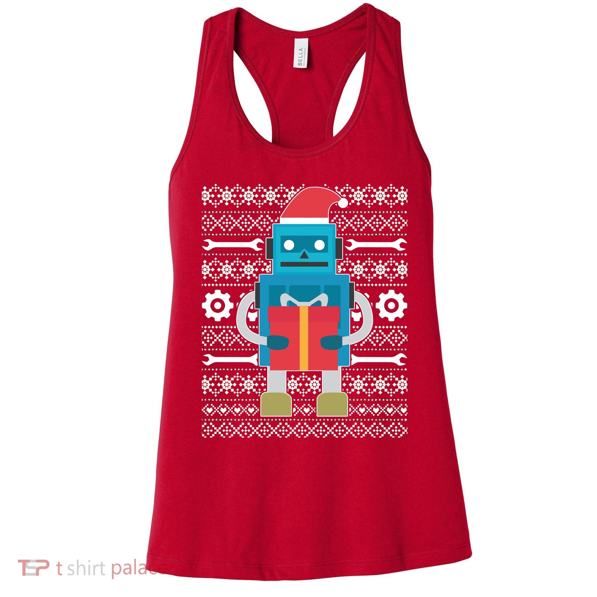Santa Robot Ugly Christmas Women's Tank Top