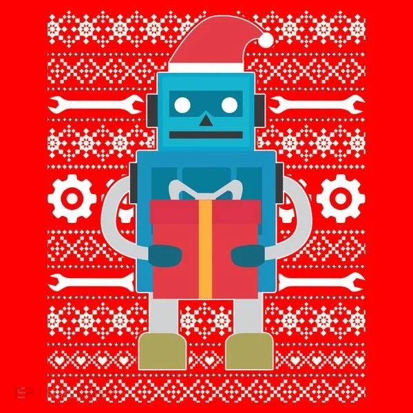 Santa Robot Ugly Christmas Women's Tank Top
