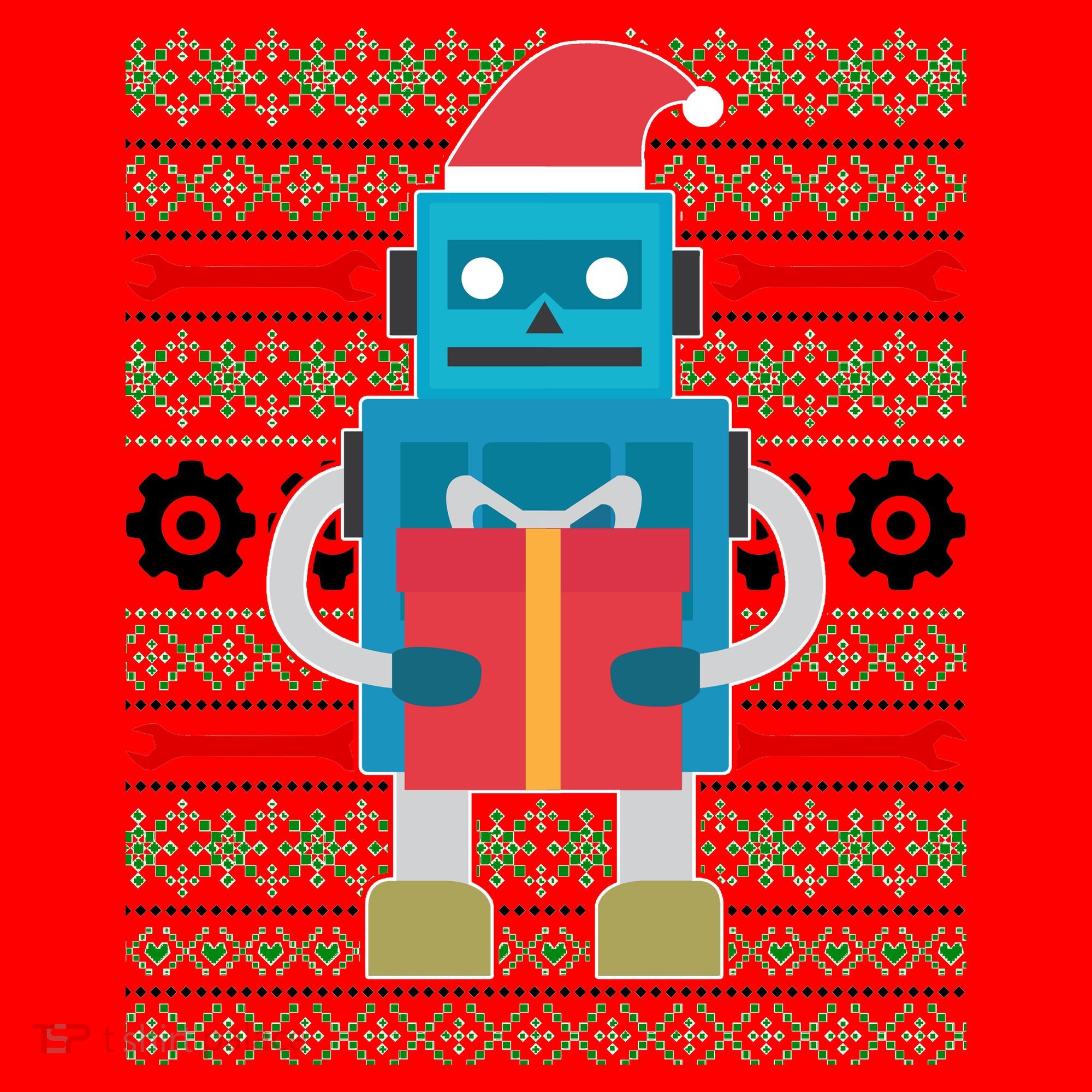 Santa Robot Ugly Christmas Santa Hat