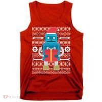 Santa Robot Ugly Christmas Tank Top thumb 0