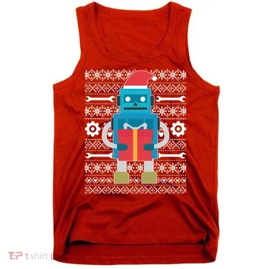 Santa Robot Ugly Christmas Tank Top