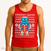 Santa Robot Ugly Christmas Tank Top thumb 3