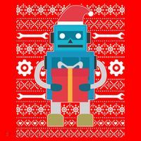 Santa Robot Ugly Christmas Women's T-Shirt thumb 6