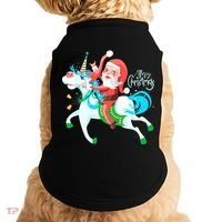 Santa Rocker Unicorn Doggie Tank thumb 0