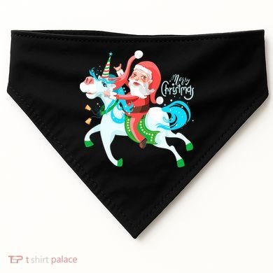 Santa Rocker Unicorn USA-Made Doggie Bandana