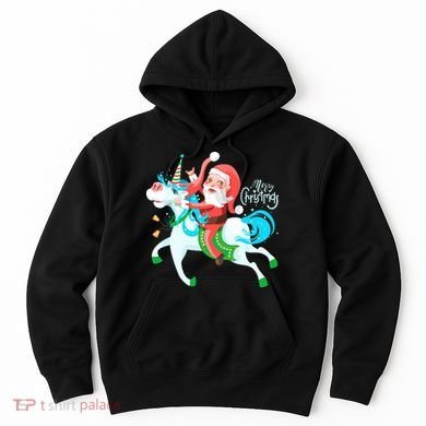 Santa Rocker Unicorn Hoodie