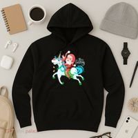 Santa Rocker Unicorn Hoodie thumb 3