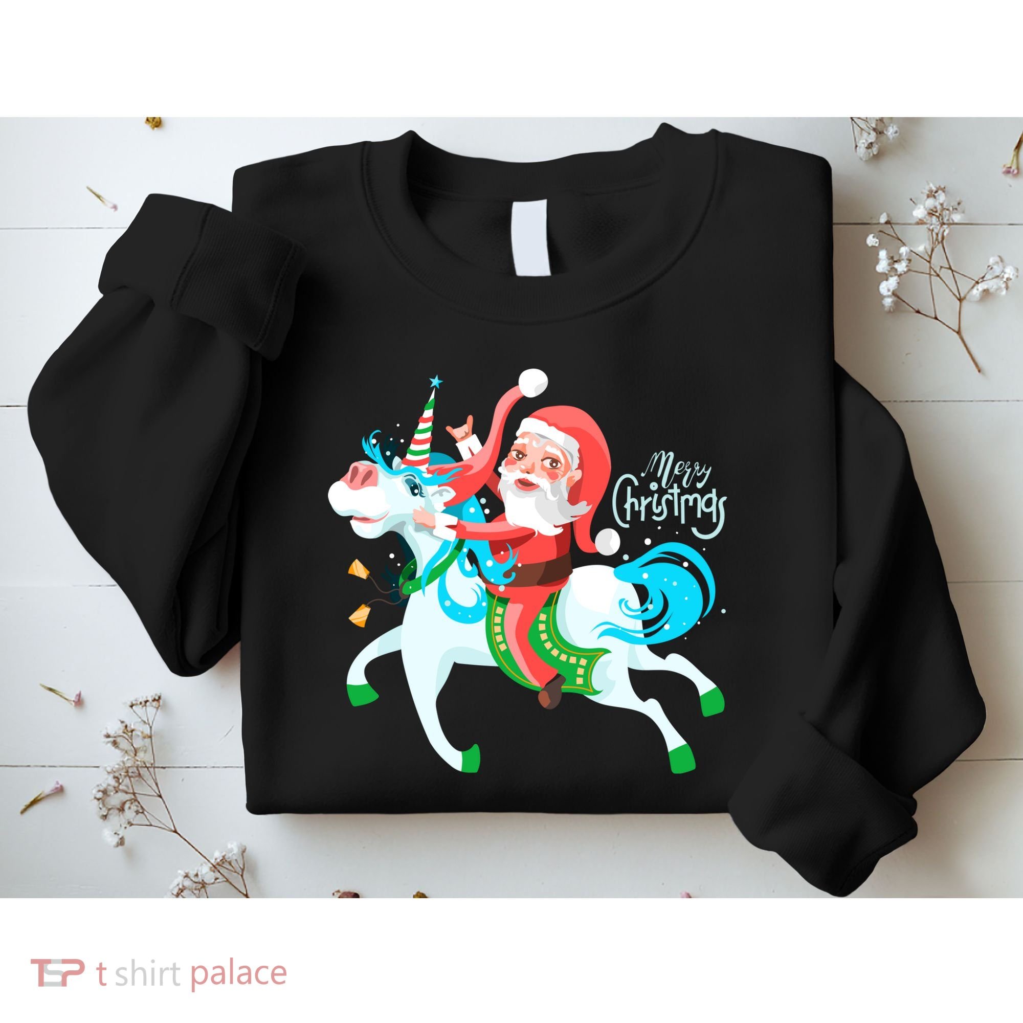 Santa Rocker Unicorn Sweatshirt